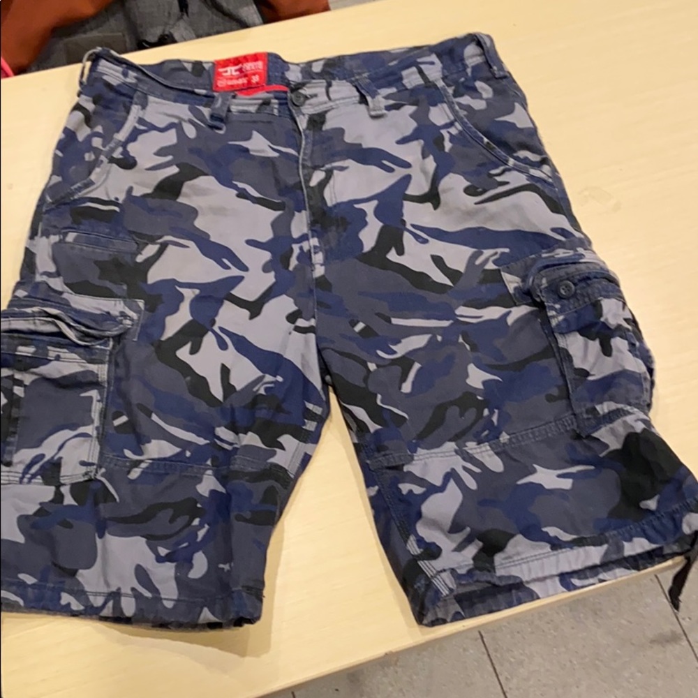 NAVY BLUE Camouflage Shorts